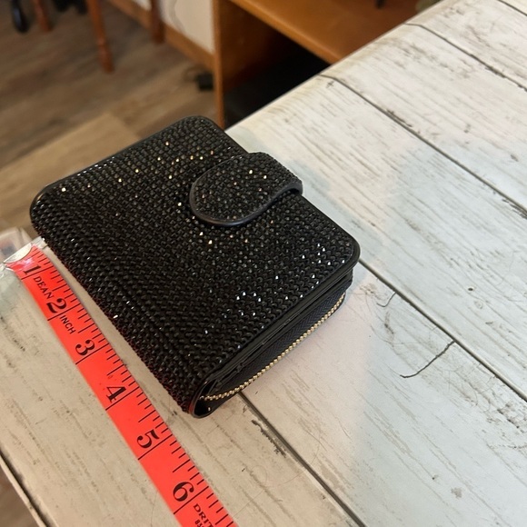 NWOT Cute all black with black studs zip wallet - Picture 1 of 7